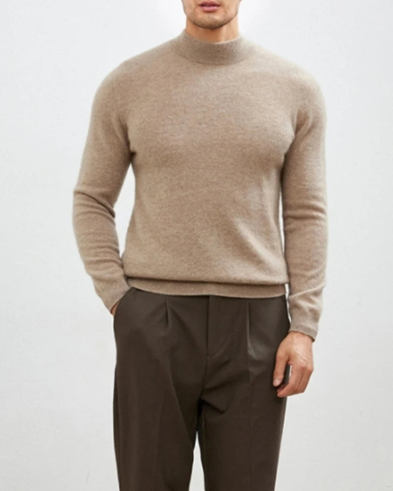 Fine Mock-Neck Knit