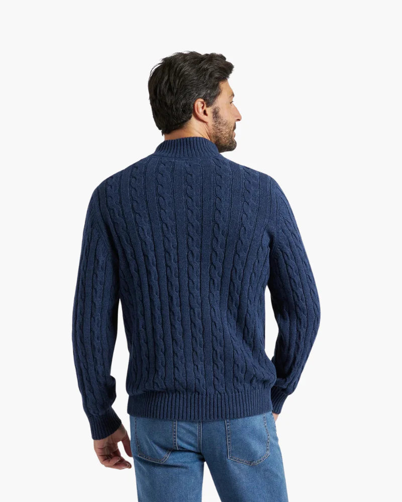 Cable Knit Half-Zip