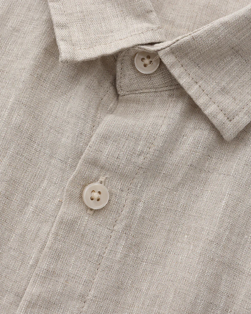 Rowe Classic Linen Shirt Short-sleeve
