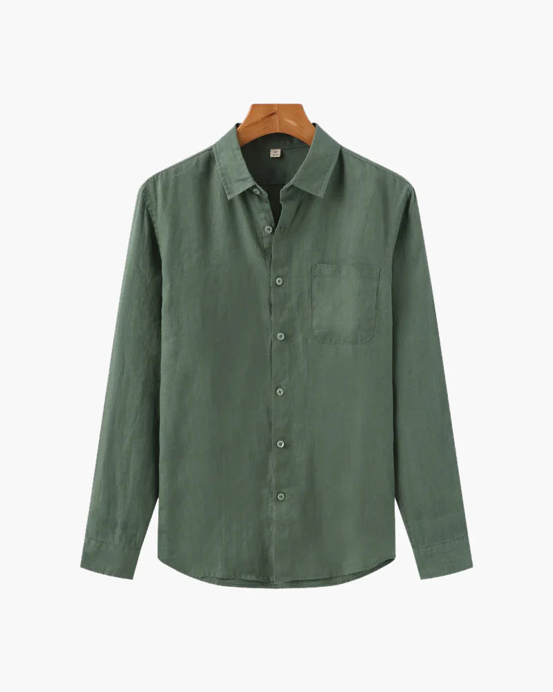 Rowe Classic Linen Shirt Long-sleeve