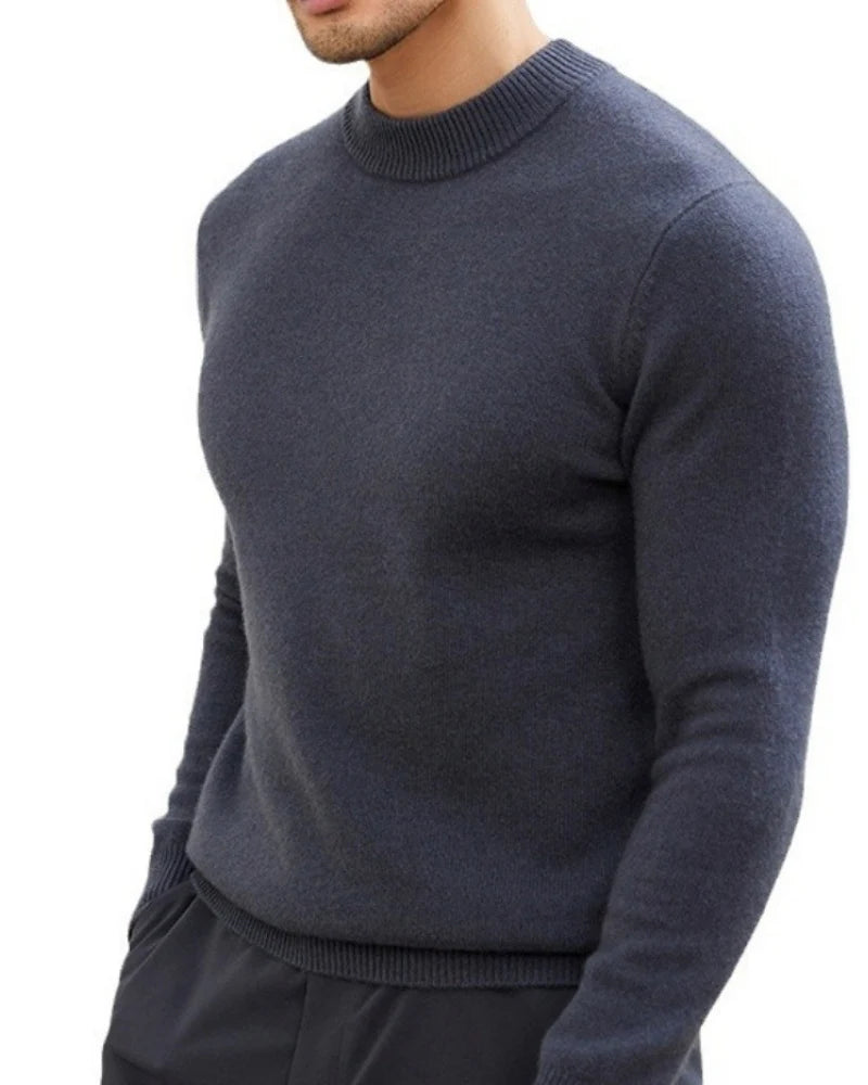 Fine Mock-Neck Knit