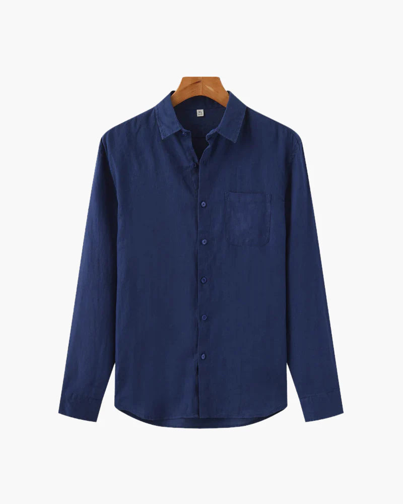Rowe Classic Linen Shirt Long-sleeve