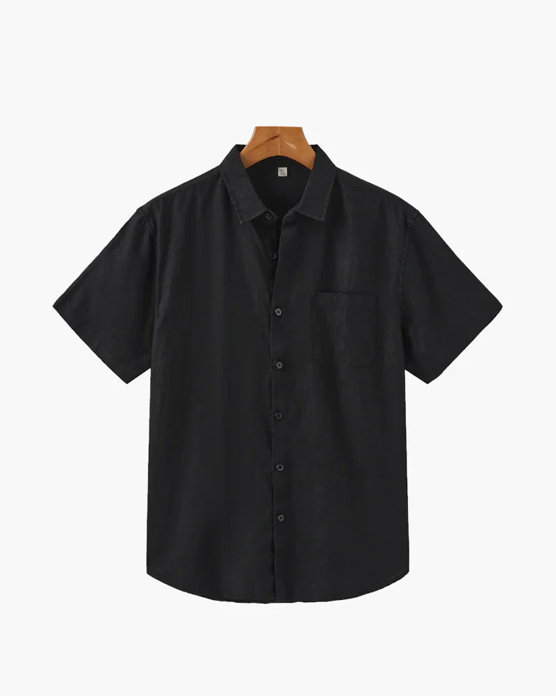 Rowe Classic Linen Shirt Short-sleeve