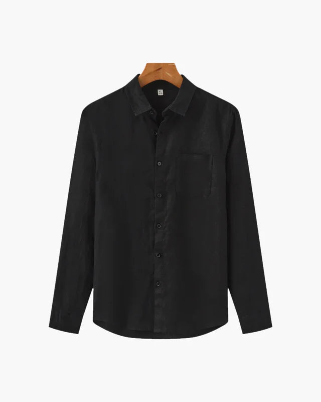 Rowe Classic Linen Shirt Long-sleeve