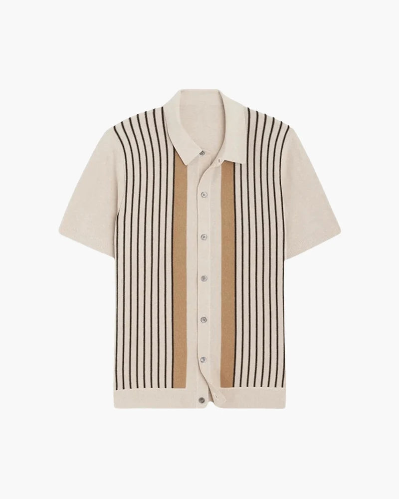 Monte Carlo Stripe Knit Polo