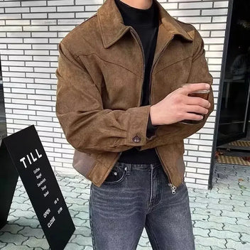 Washed Leather Blouson