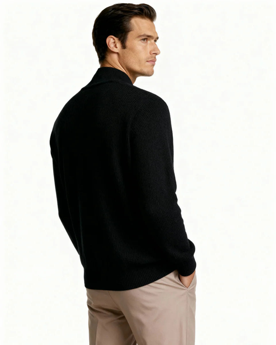 Rowe Cashmere Zip Cardigan